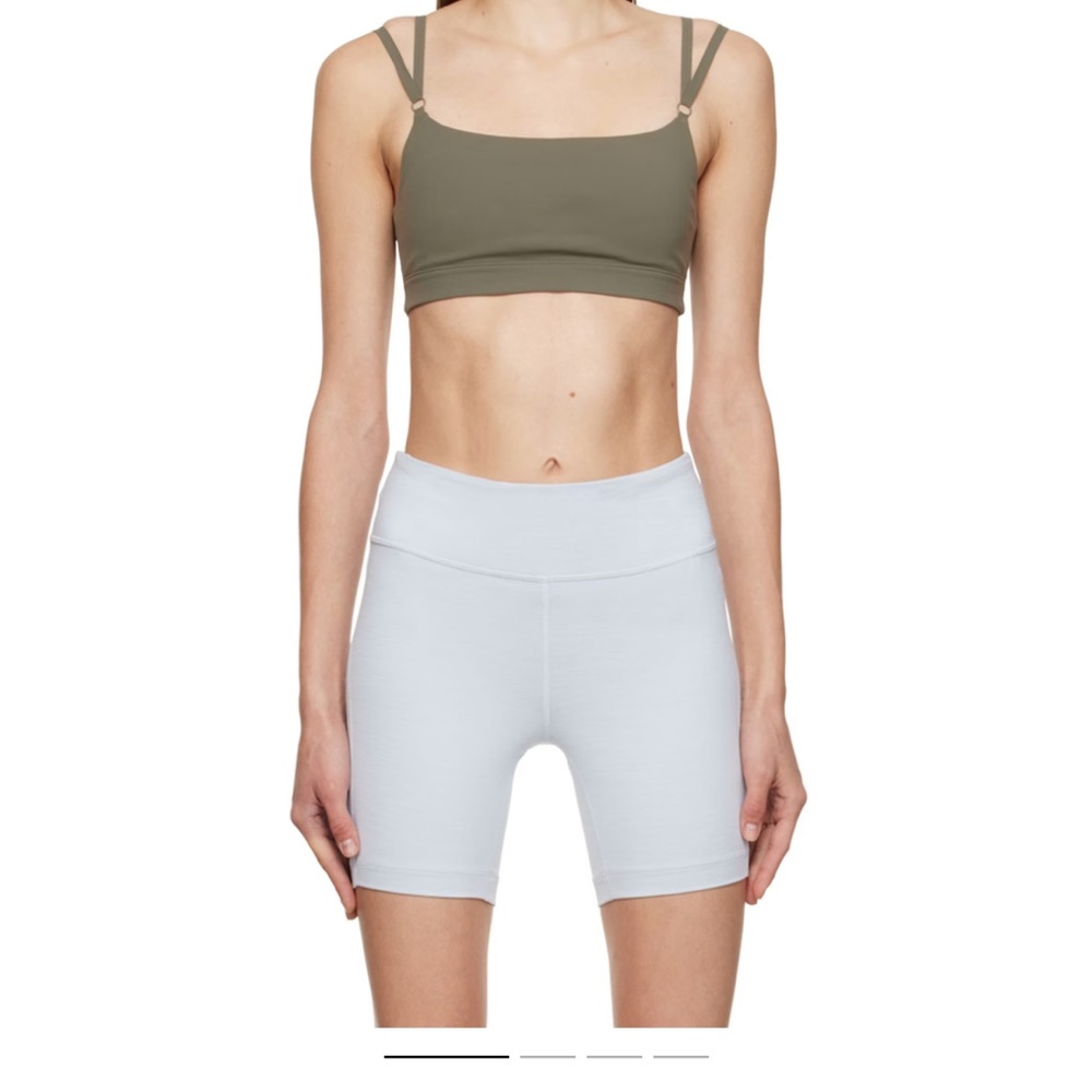 Outdoor Voices Zoom Double Strap Bra in Tea Tree XXS